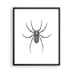 Poster in cornice nera - Precisione inquietante - 40x50 cm