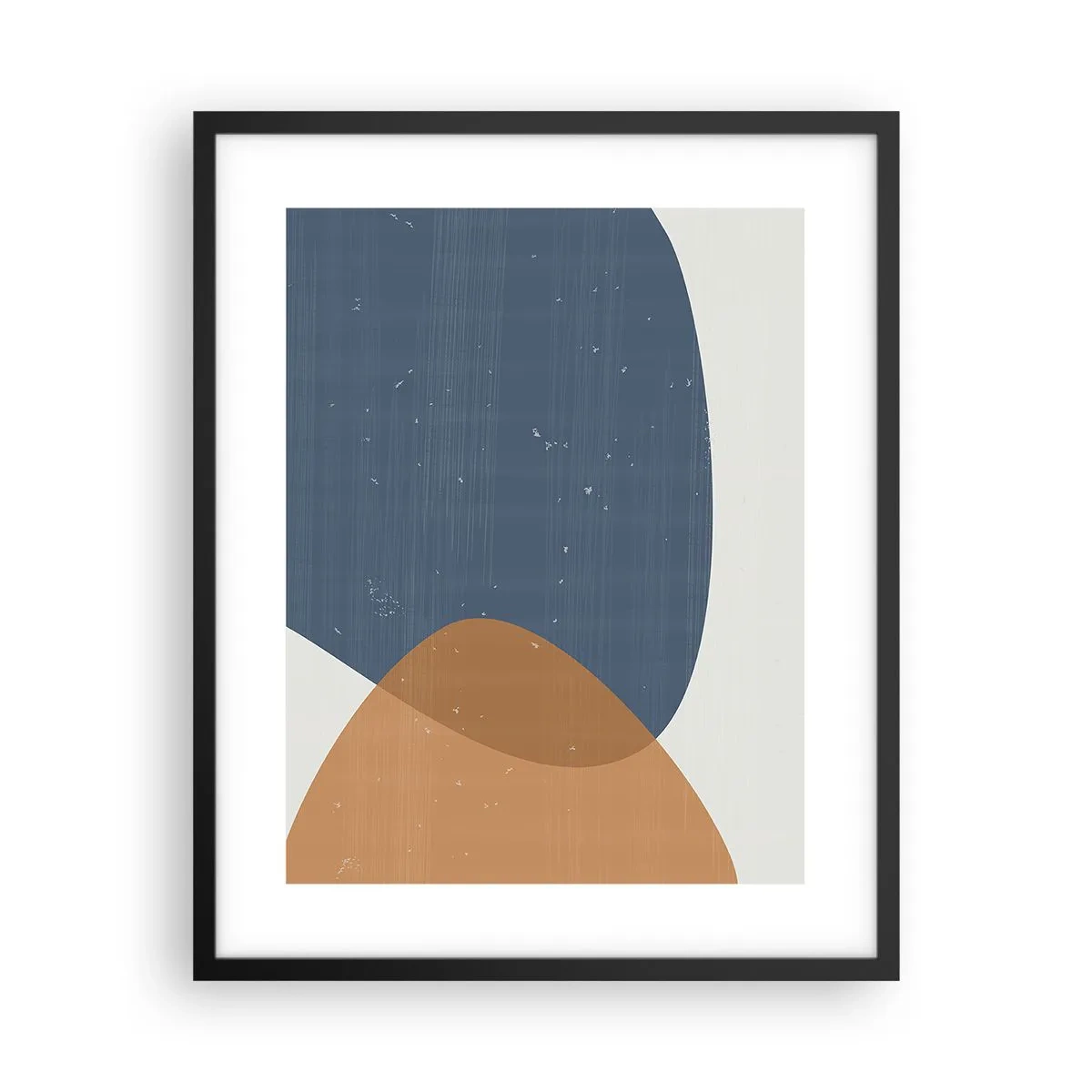 Poster in cornice nera - Ovali e influenze - 40x50 cm