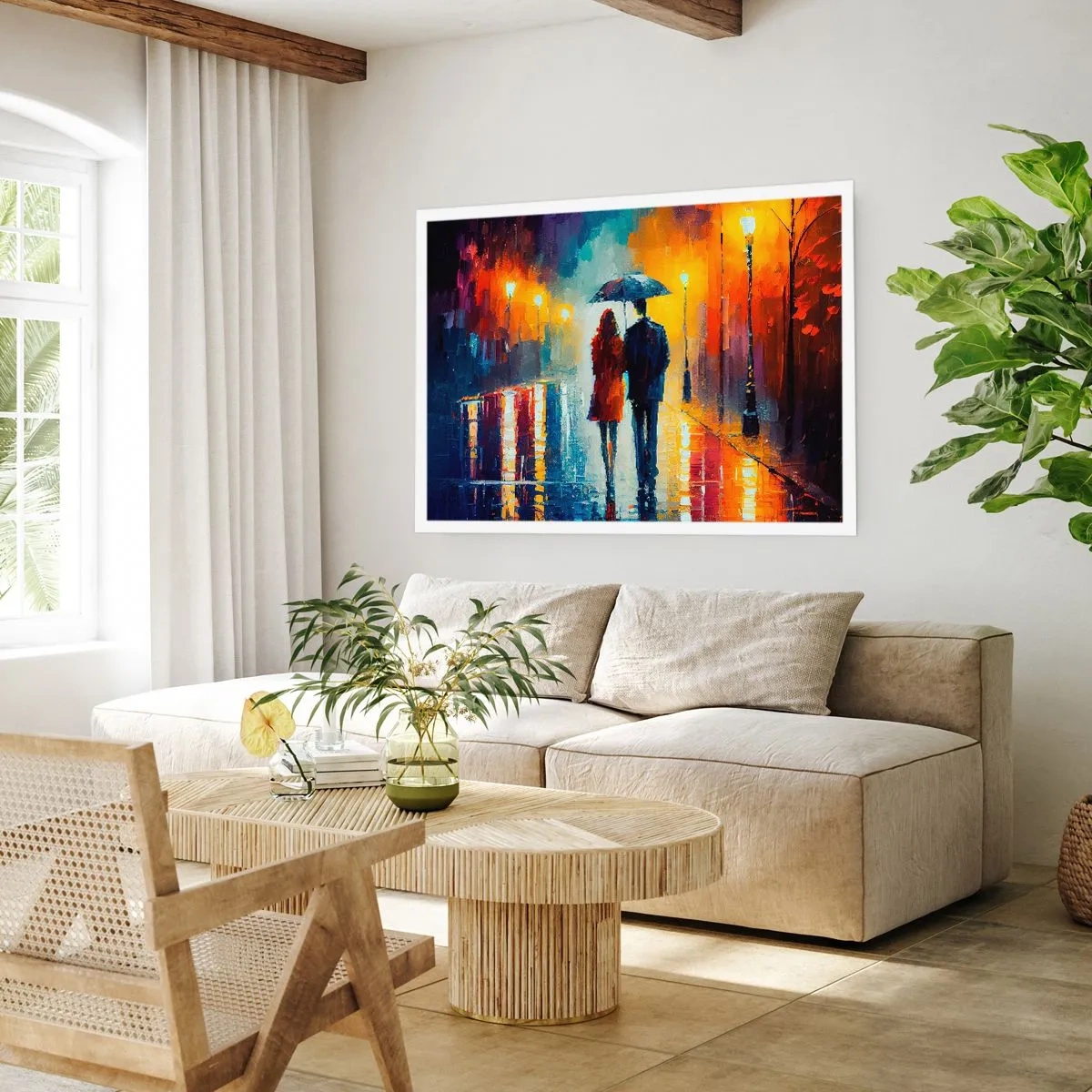 Poster - Insieme la notte è colorata - 91x61 cm