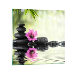 Quadro su vetro - Tempo per l'anima - 70x70 cm