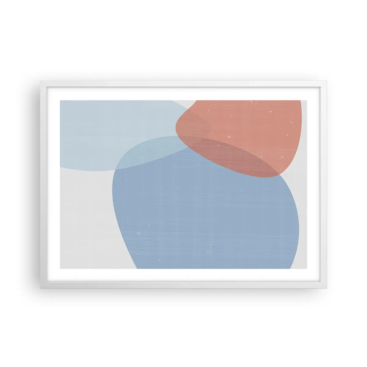 Poster in cornice bianca - Legami pastello - 70x50 cm