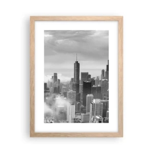 Poster in cornice rovere chiaro - Paesaggio americano - 30x40 cm