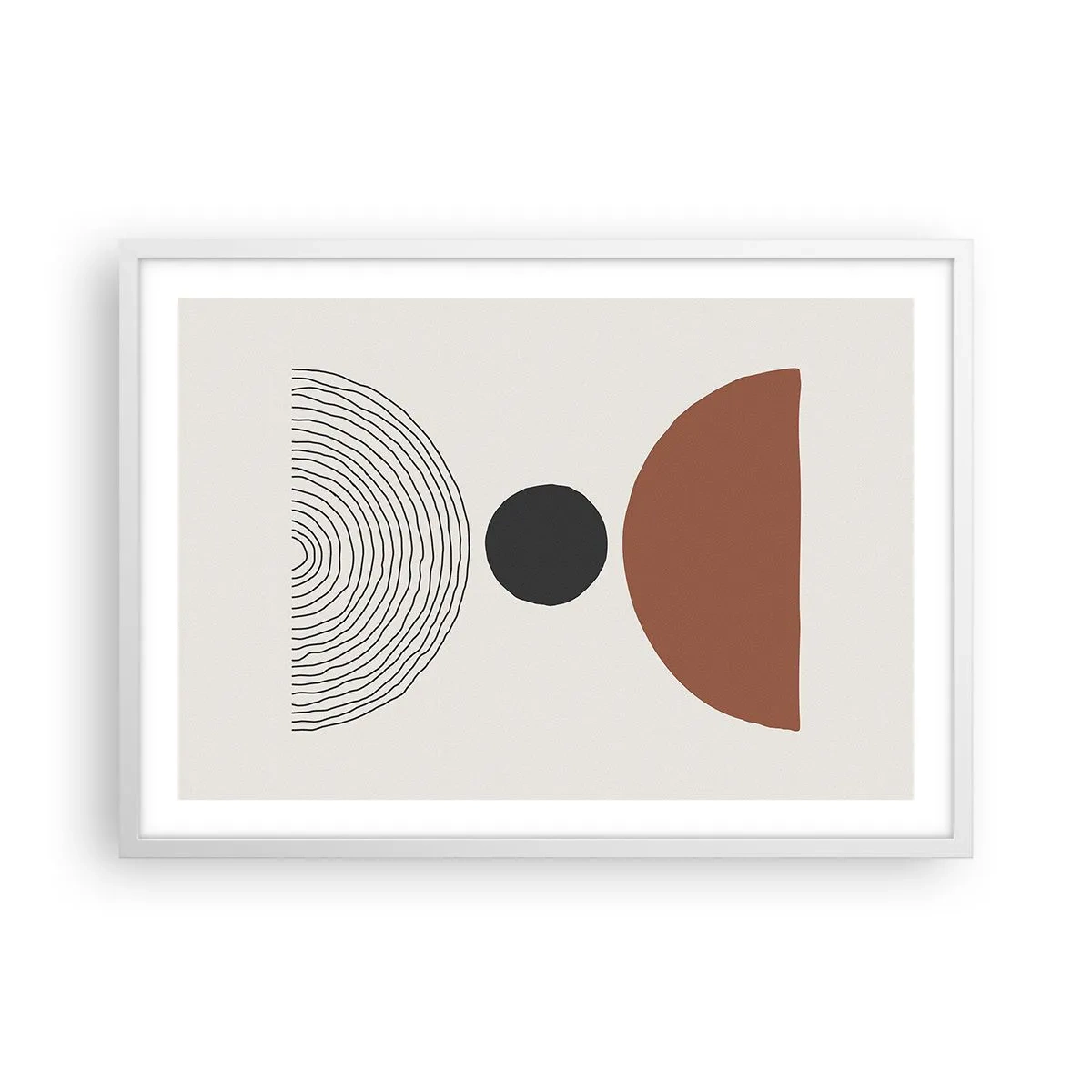 Poster in cornice bianca - Al centro dell'attenzione - 70x50 cm