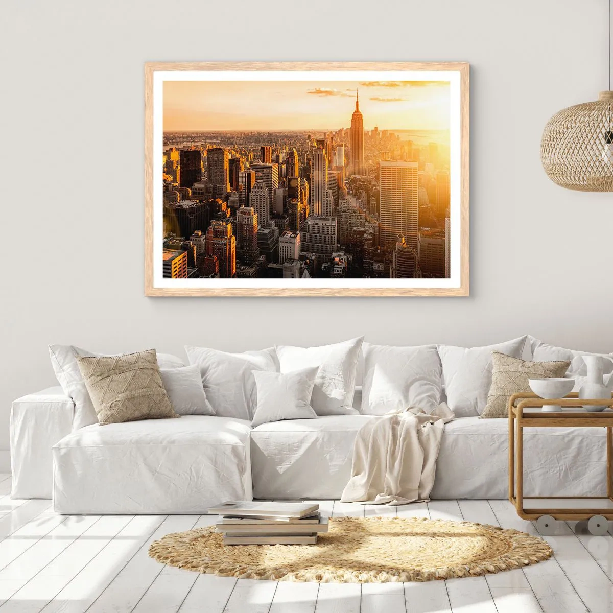 Poster in cornice rovere chiaro - Crescere al sole - 40x30 cm