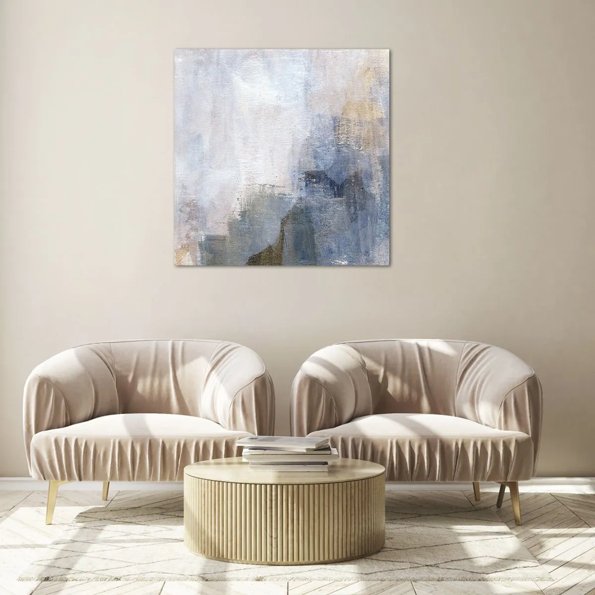 Quadro su vetro - Toni e accordi dei colori - 40x40 cm