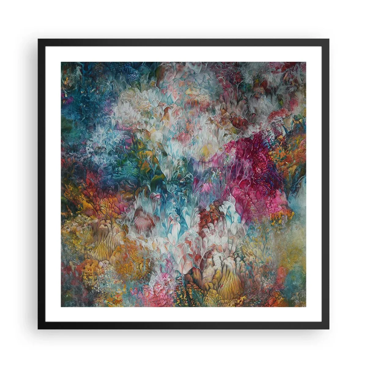 Poster in cornice nera - In piena fioritura - 60x60 cm