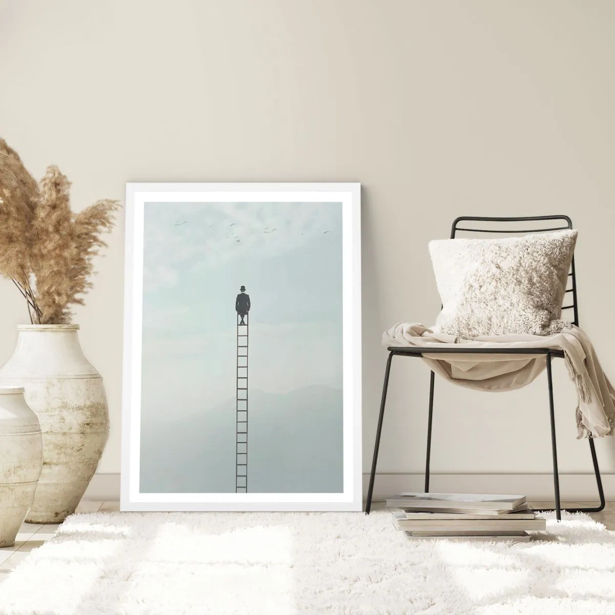 Poster in cornice bianca - Innalzati al di sopra - 50x70 cm
