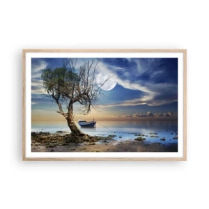 Poster in cornice rovere chiaro - È la fine o l'inizio? - 91x61 cm