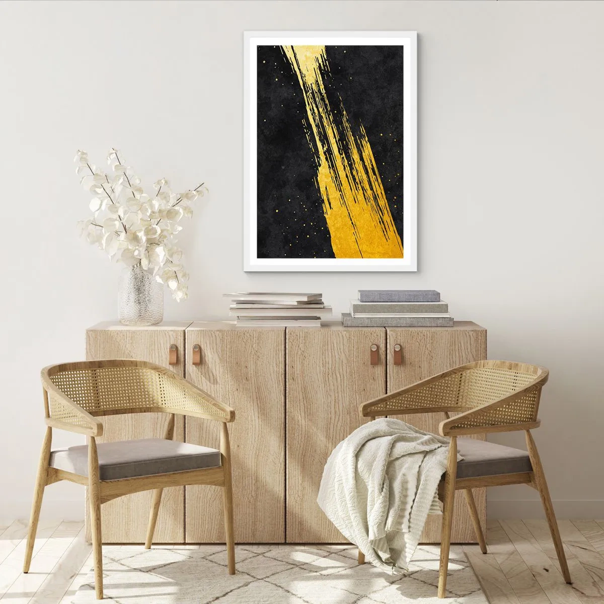 Poster in cornice bianca - Salto nell'iperspazio - 40x50 cm