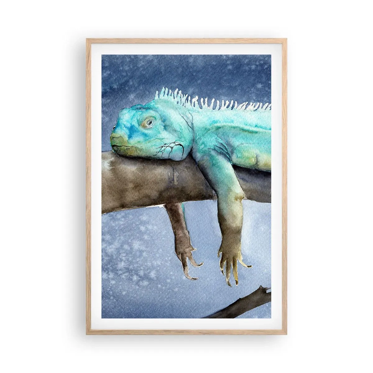 Poster in cornice rovere chiaro - Va tutto bene! - 61x91 cm