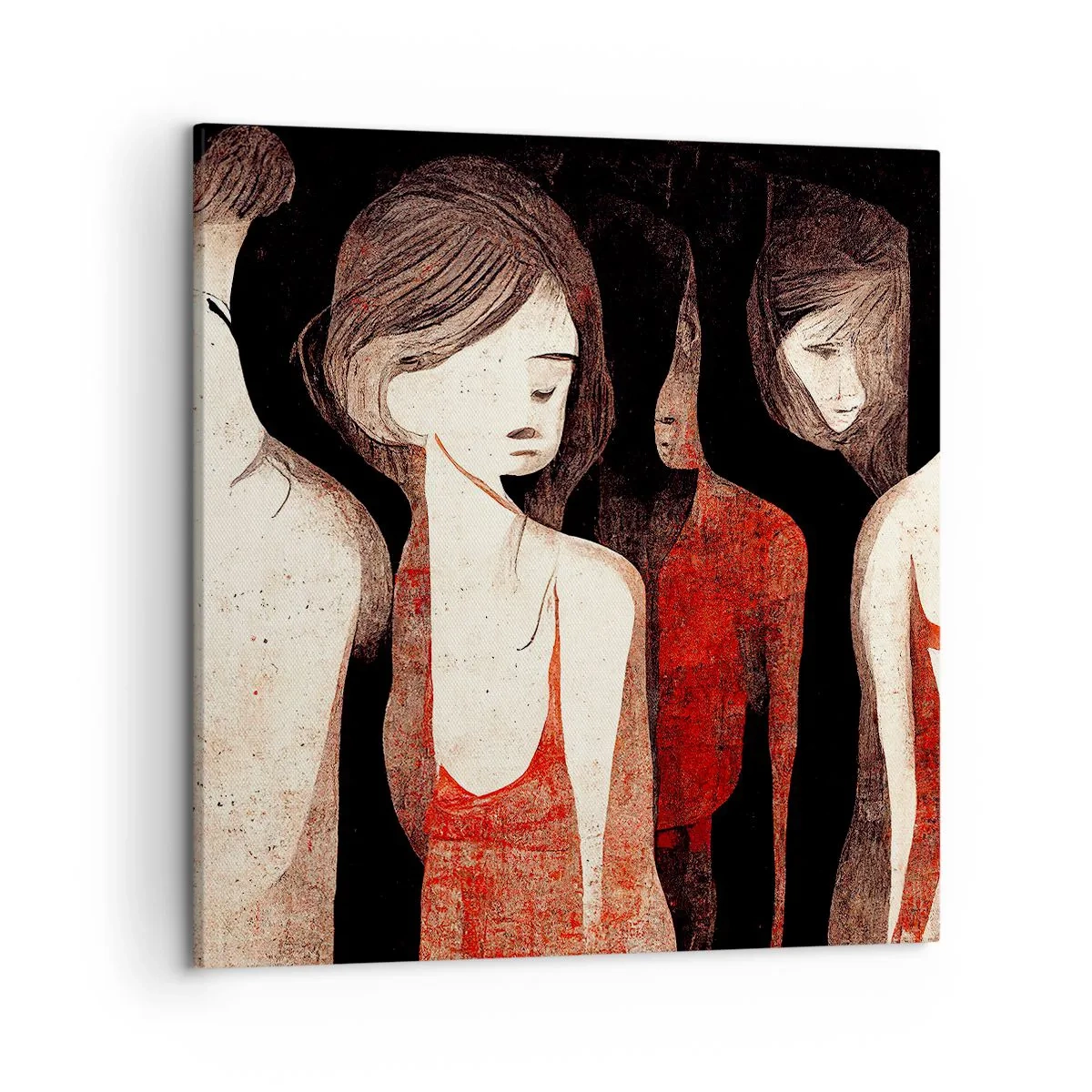 Quadro su tela - Stampe su Tela - Madonne nell'oscurità - 50x50 cm