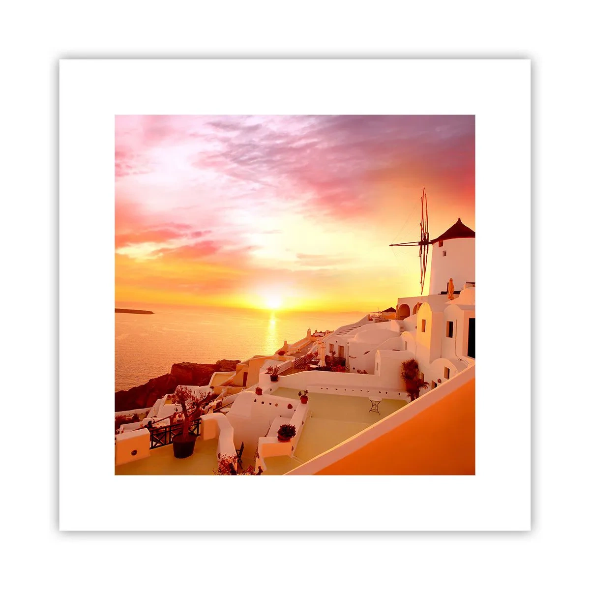 Poster - Sciogliersi nel bianco e nell'oro - 30x30 cm