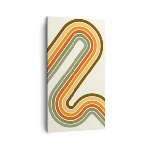 Quadro su tela - Stampe su Tela - Zig zag fino alla meta - 45x80 cm