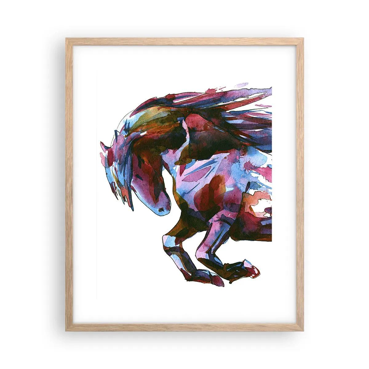 Poster in cornice rovere chiaro - In estasi - 40x50 cm