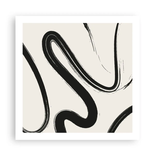 Poster - Capriccio bianco e nero - 60x60 cm