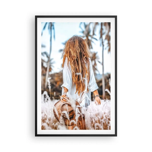 Poster in cornice nera - Nata dalla lanugine dell'erba - 61x91 cm