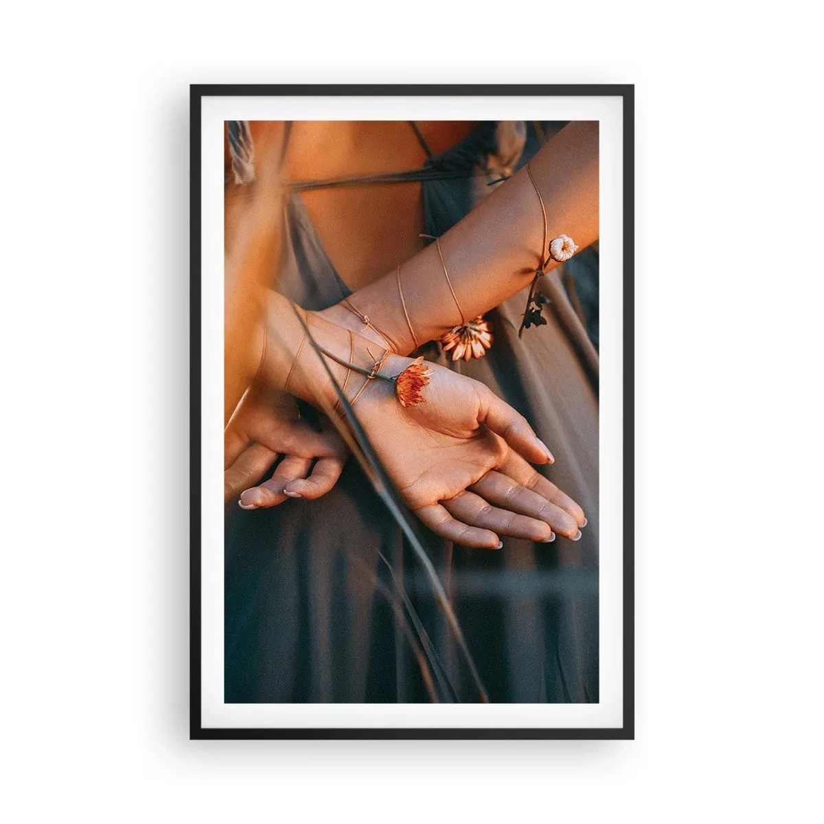 Poster in cornice nera - Legata alla natura - 61x91 cm