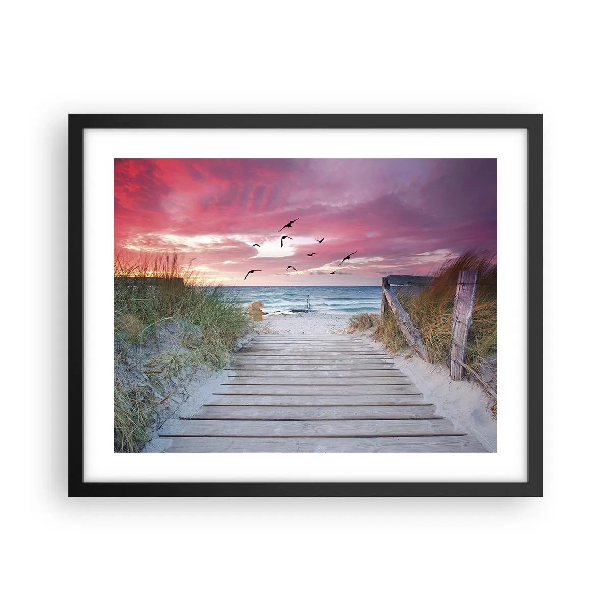 Poster in cornice nera - Impressioni baltiche - 50x40 cm
