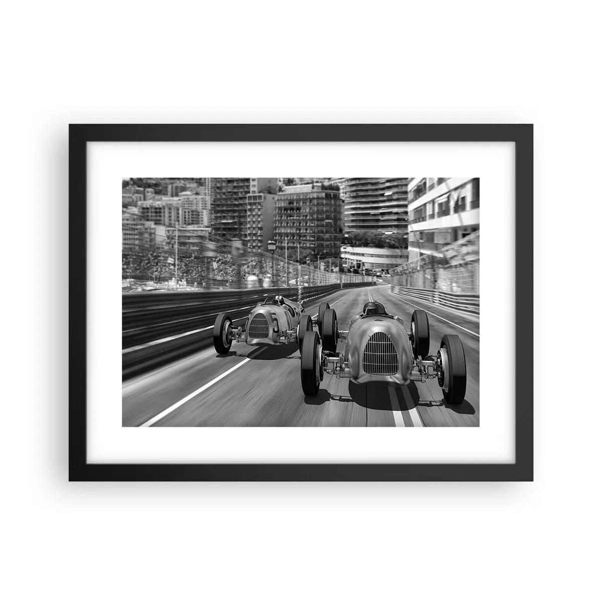Poster in cornice nera - Tanto tempo fa a Montecarlo - 40x30 cm