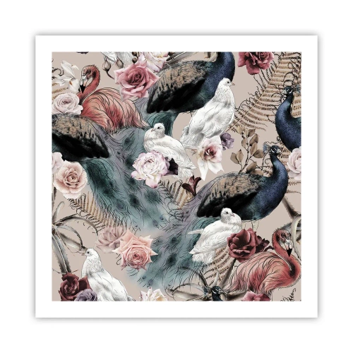 Poster - Nel giardino del palazzo - 60x60 cm