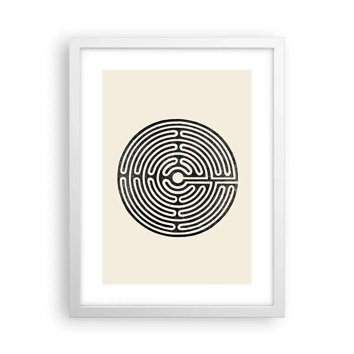 Poster in cornice bianca - Ordine misterioso - 30x40 cm