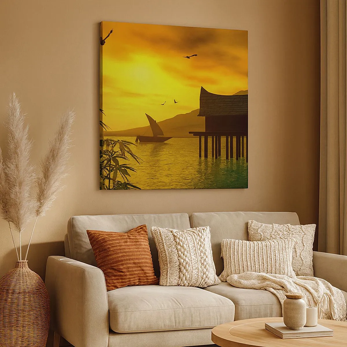 Quadro su tela - Stampe su Tela - Calma desiderata - 30x30 cm