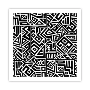 Poster - Composizione precolombiana - 60x60 cm