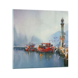 Quadro su vetro - Alla fine del mondo - 70x70 cm