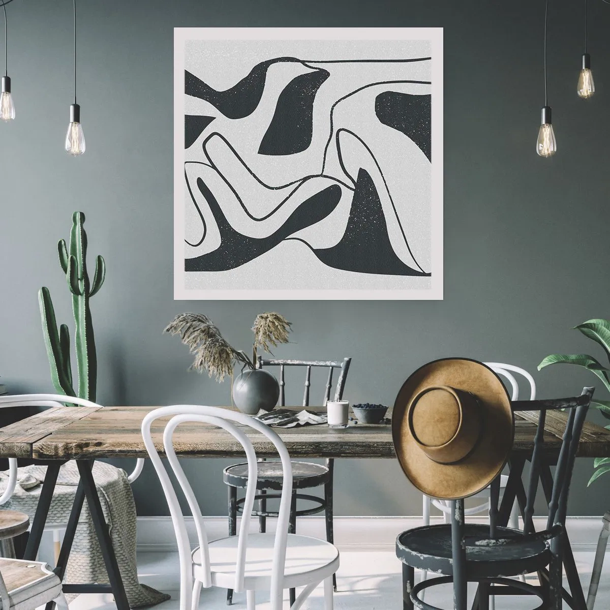 Poster - Gioco astratto nel labirinto - 50x50 cm