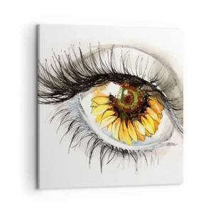 Quadro su tela - Stampe su Tela - Uno sguardo caldo come l'estate - 50x50 cm