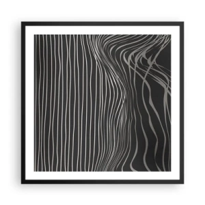 Poster in cornice nera - Ritmo e accento - 60x60 cm