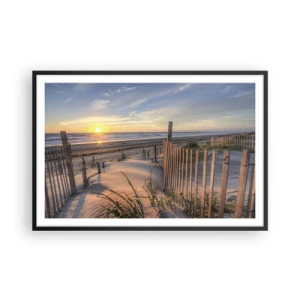 Poster in cornice nera - Luci e ombre del vento - 91x61 cm