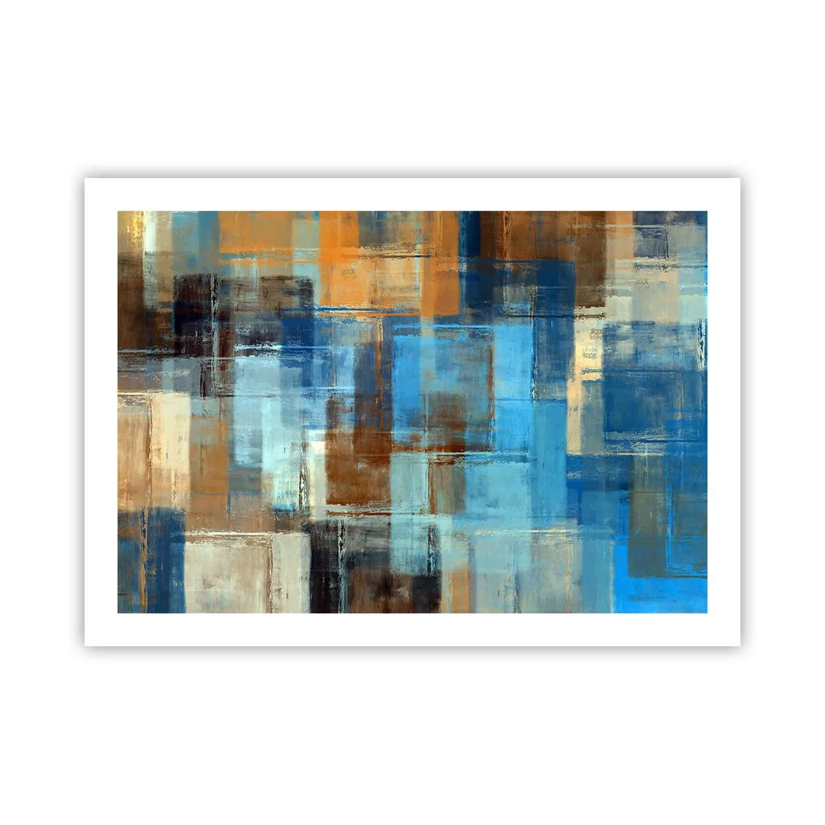 Poster - Attraverso la tenda blu - 70x50 cm