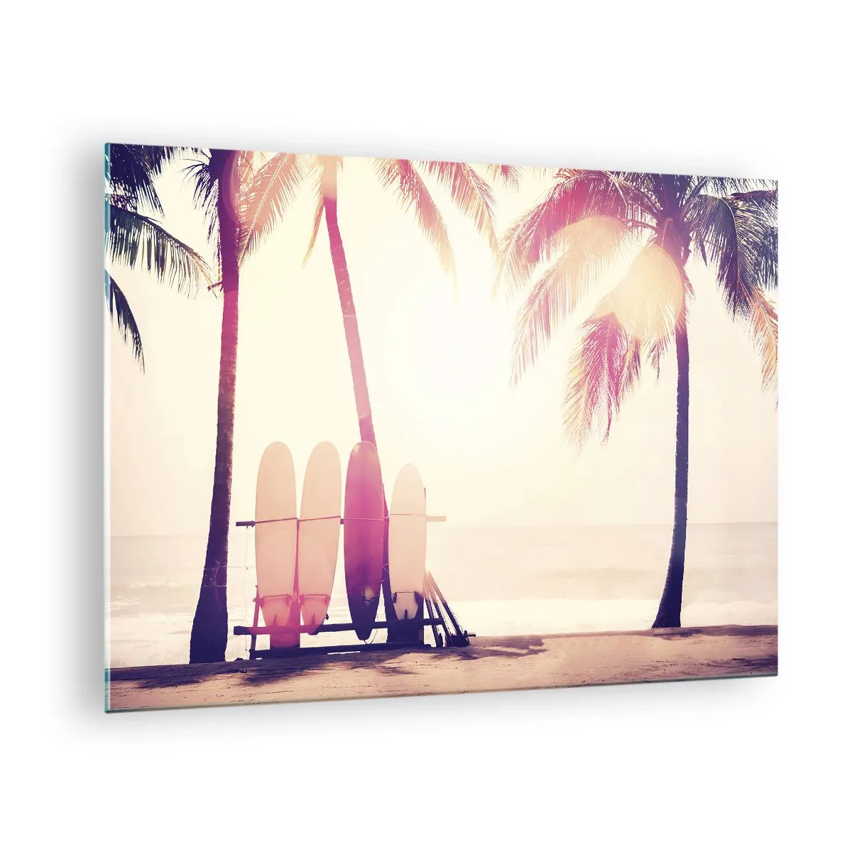 Quadro su vetro - Sarà una giornata fantastica - 70x50cm - Sarà un giorno fantastico - Decorazione murale moderna per soggiorno e camera da letto ARTTOR