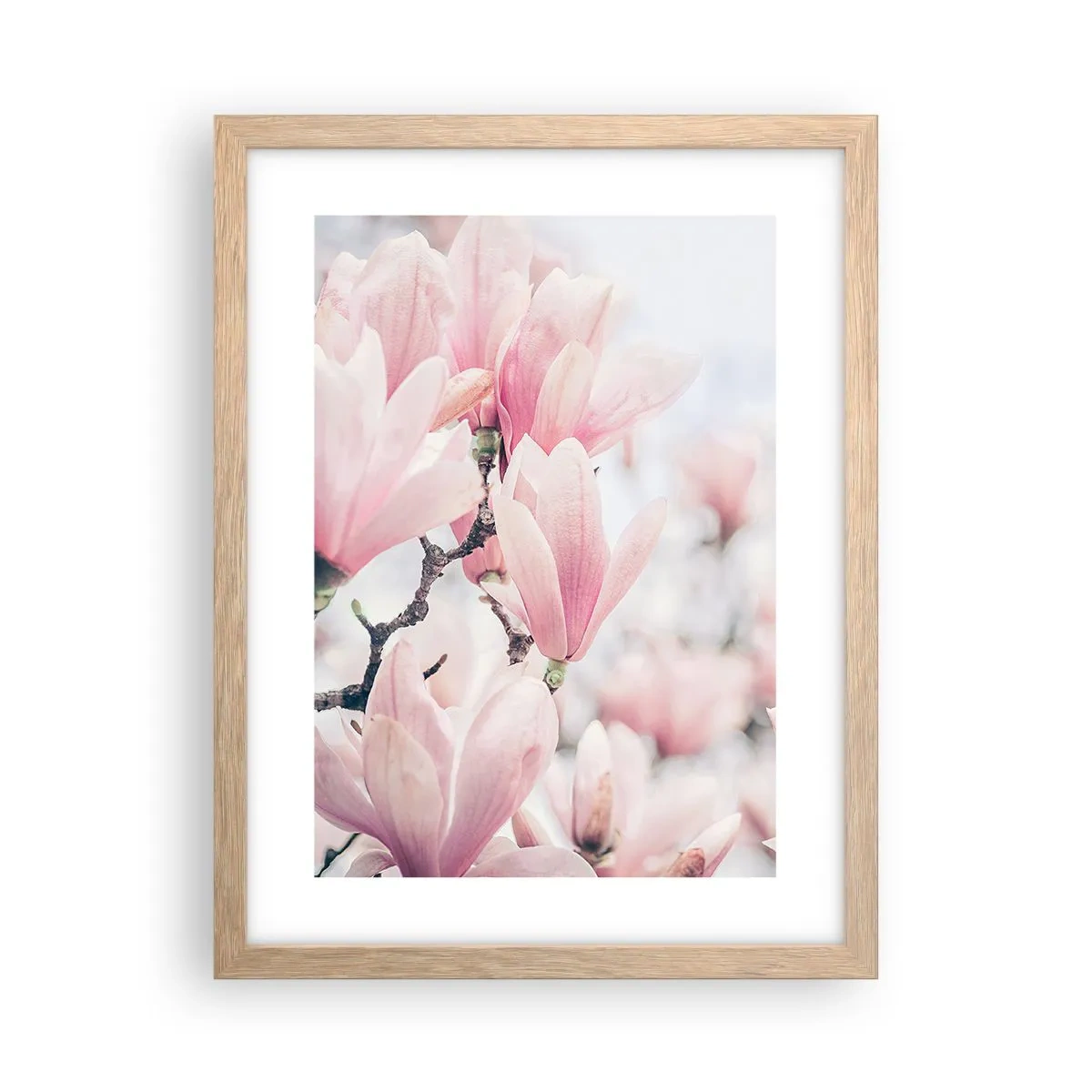 Poster in cornice rovere chiaro - Ideale di delicatezza - 30x40 cm