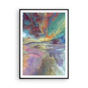 Poster in cornice nera - Due cieli - 70x100 cm