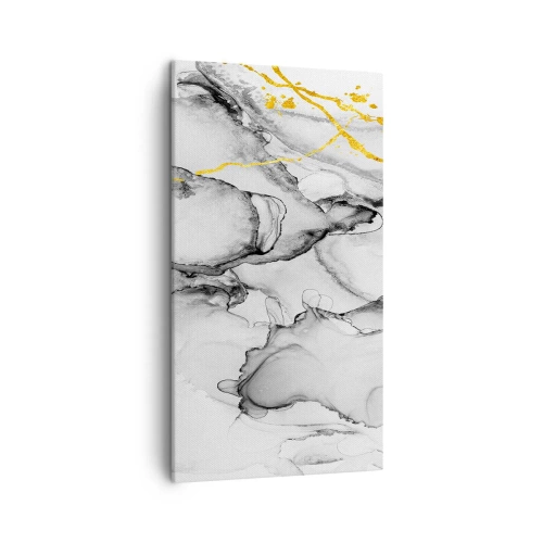 Quadro su tela - Stampe su Tela - Composizione con motivo d'oro - 45x80 cm