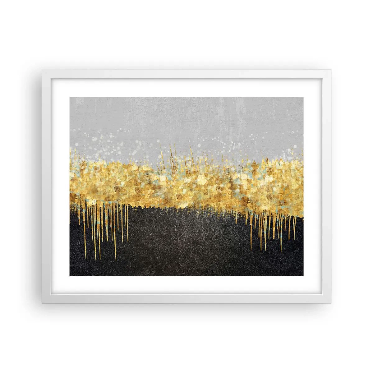Poster in cornice bianca - Nel profondo e verso l'alto - 50x40 cm