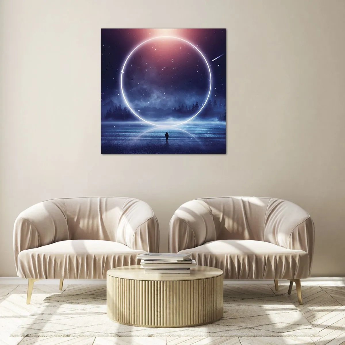 Quadro su vetro - Sono già qui... - 70x70 cm