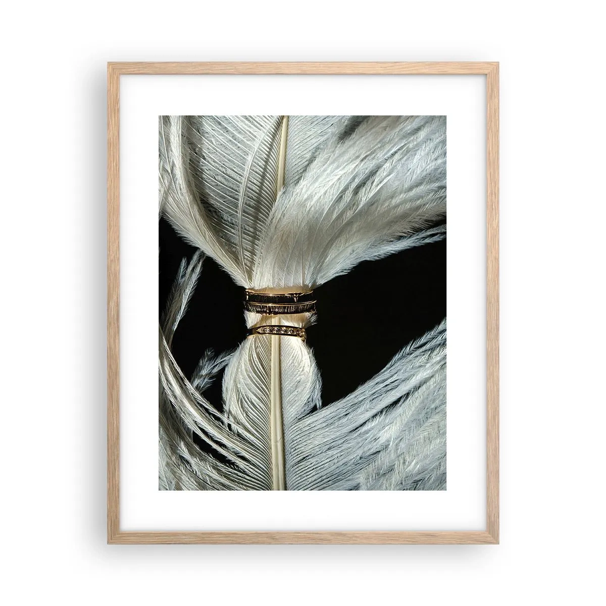 Poster in cornice rovere chiaro - ...e non ti lascerò... - 40x50 cm