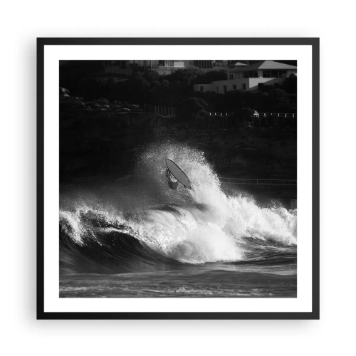 Poster in cornice nera - Sfida accettata! - 60x60 cm