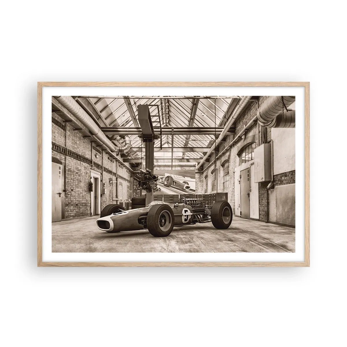 Poster in cornice rovere chiaro - Il riposo del vincitore - 91x61 cm