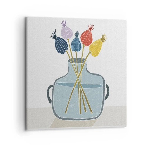 Quadro su tela - Stampe su Tela - Il silenzio dei papaveri - 60x60 cm