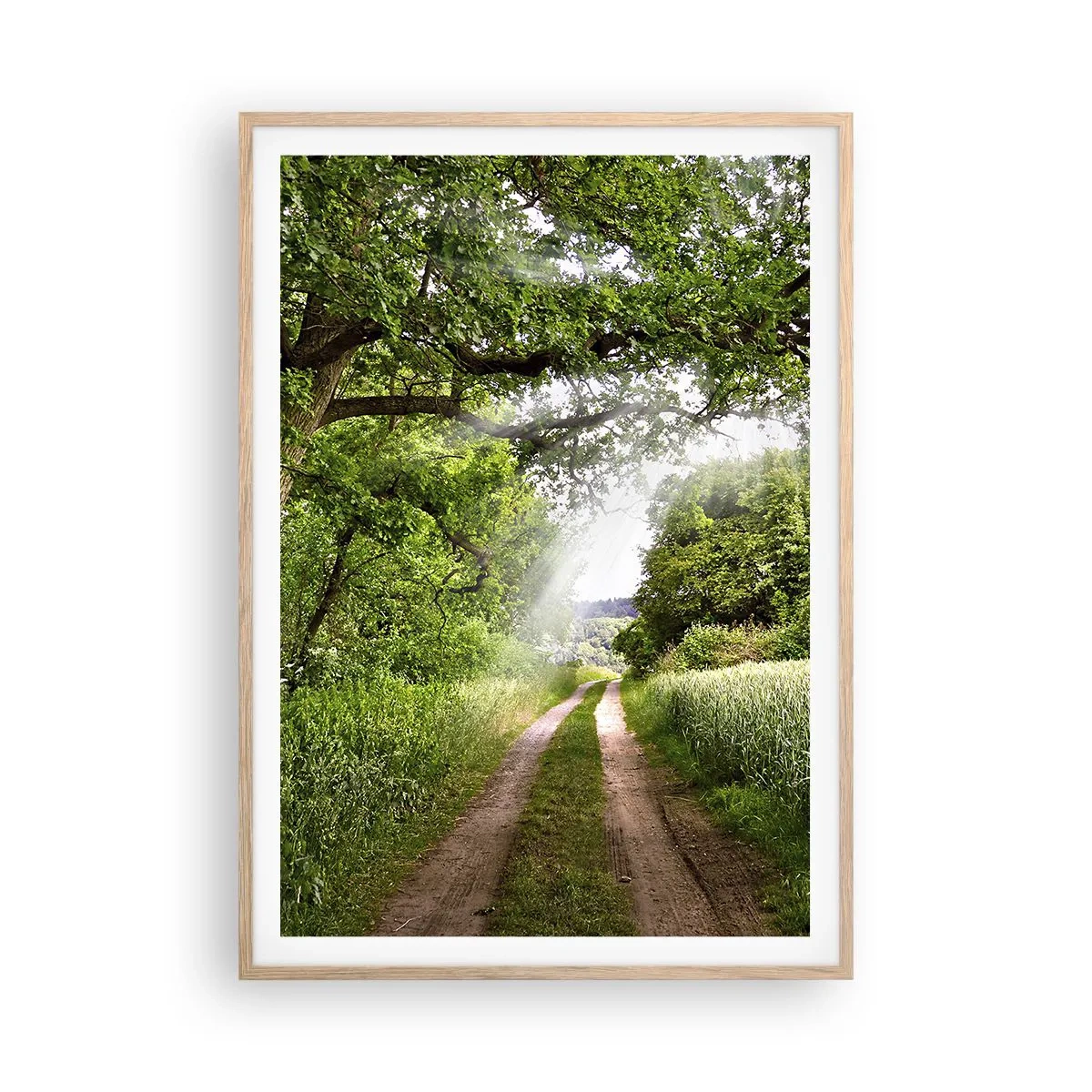Poster in cornice rovere chiaro - Et in Arcadia ego - 70x100 cm