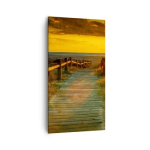 Quadro su tela - Stampe su Tela - Immerse nell'oro vecchio - 55x100 cm