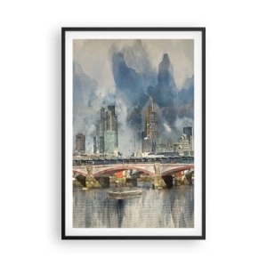 Poster in cornice nera - Londra in tutta la sua bellezza - 61x91 cm