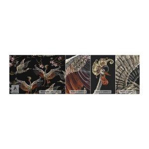 Campione di Fotomurale Premium Canvas - Uccello fantastico - Astrazione, Uccello, Grafica - 100x30 cm