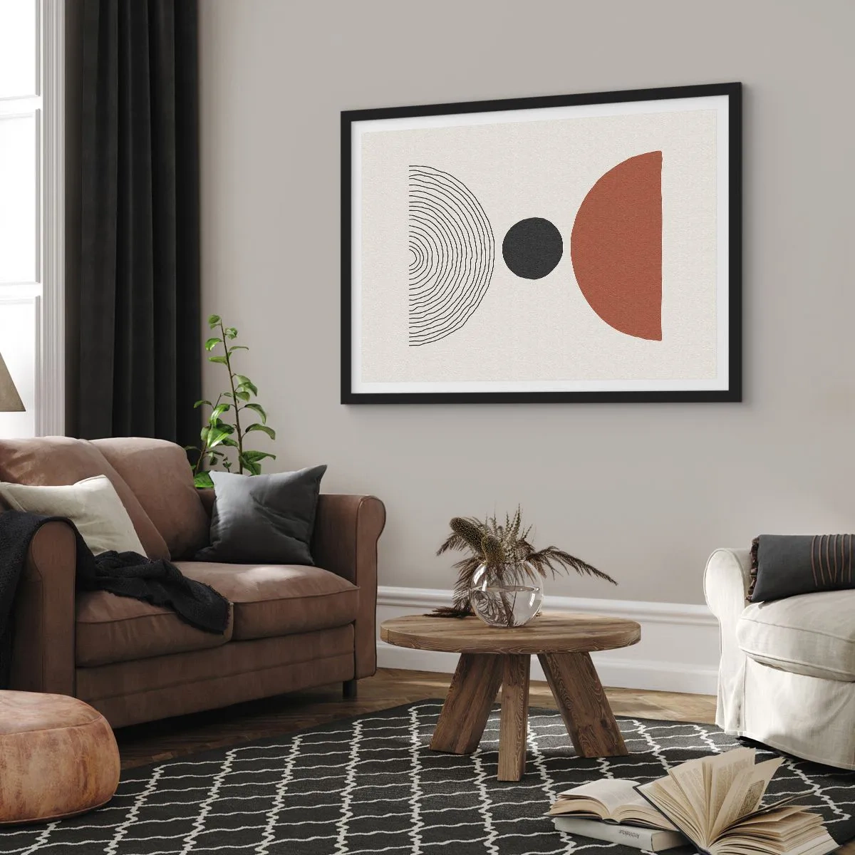 Poster in cornice nera - Al centro dell'attenzione - 91x61 cm