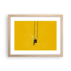 Poster in cornice rovere chiaro - Un giorno come tanti - 40x30 cm