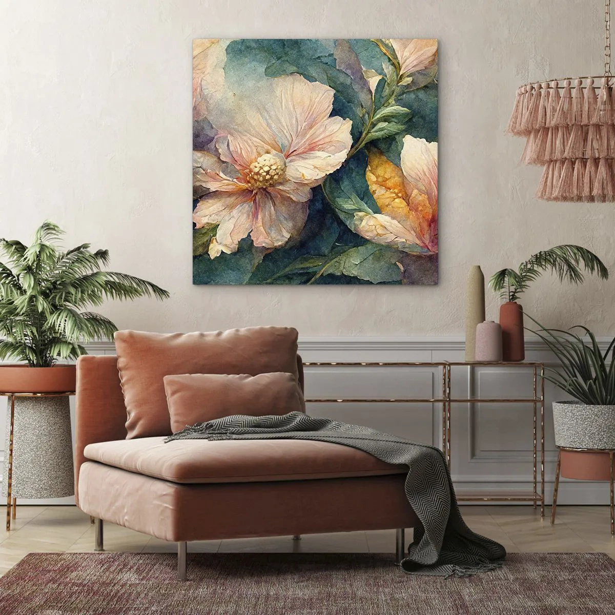 Quadro su tela - Stampe su Tela - Delicatezza pura - 60x60 cm